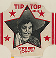 Cisco Kid, from the Cisco Kid's Choice Bread End Labels series (D290-4) issued by Tip Top Bread, Tip Top Bakeries, Commercial color lithograph