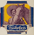 Cisco Kid (blue border set), from the Bread End Labels series (D290-4) issued by Freihofers Baking Company, Freihofer Baking Company  American, Commercial color lithograph