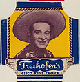 Cisco Kid (blue border set), from the Bread End Labels series (D290-4) issued by Freihofers Baking Company, Freihofer Baking Company  American, Commercial color lithograph