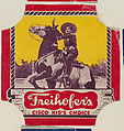 Cisco Kid (red border set), from the Bread End Labels series (D290-4) issued by Freihofers Baking Company, Freihofer Baking Company  American, Commercial color lithograph