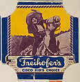 Cisco Kid (blue border set), from the Bread End Labels series (D290-4) issued by Freihofers Baking Company, Freihofer Baking Company  American, Commercial color lithograph