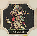 War Charge!, from the Indians and Westerners bread end labels series (D290-10), Commercial color lithograph