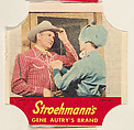 Gene Autry's Brand, Series 5, No. 3, from the Gene Autry's Brand bread end labels series (D290-7) issued by Stroehmann Bread Company, Stroehmann Bread Company, Commercial color lithograph