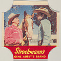 Gene Autry's Brand, Series 5, No. 9, from the Gene Autry's Brand bread end labels series (D290-7) issued by Stroehmann Bread Company, Stroehmann Bread Company, Commercial color lithograph