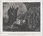 Introduction of Christianity into Britain: Christian Missionaries Interrupting a Human Sacrifice, from "Illustrated London News", Henry Whitmore Cutts and Company British, Wood engraving