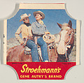 Gene Autry's Brand, Series 3, No. 7, from the Gene Autry's Brand bread end labels series (D290-7) issued by Stroehmann Bread Company, Stroehmann Bread Company, Commercial color lithograph