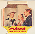 Gene Autry's Brand, Series 4, No. 16, from the Gene Autry's Brand bread end labels series (D290-7) issued by Stroehmann Bread Company, Stroehmann Bread Company, Commercial color lithograph