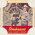 Gene Autry's Brand, Series 3, No. 4, from the Gene Autry's Brand bread end labels series (D290-7) issued by Stroehmann Bread Company, Stroehmann Bread Company, Commercial color lithograph