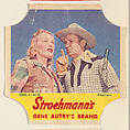 Gene Autry's Brand, Series 4, No. 10, from the Gene Autry's Brand bread end labels series (D290-7) issued by Stroehmann Bread Company, Stroehmann Bread Company, Commercial color lithograph