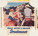Gene Autry's Brand, Series 1, No. 7, from the Gene Autry's Brand bread end labels series (D290-7) issued by Stroehmann Bread Company, Stroehmann Bread Company, Commercial color lithograph