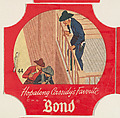 No. 44, from the Hopalong Cassidy bread labels series (D290-8) issued by Bond Bread, Bond Bread, Commercial color lithograph