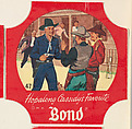 No. 47, from the Hopalong Cassidy bread labels series (D290-8) issued by Bond Bread, Bond Bread, Commercial color lithograph