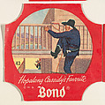 No. 43, from the Hopalong Cassidy bread labels series (D290-8) issued by Bond Bread, Bond Bread, Commercial color lithograph