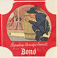 No. 39, from the Hopalong Cassidy bread labels series (D290-8) issued by Bond Bread, Bond Bread, Commercial color lithograph