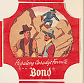 No. 27, from the Hopalong Cassidy bread labels series (D290-8) issued by Bond Bread, Bond Bread, Commercial color lithograph