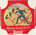 No. 26, from the Hopalong Cassidy bread labels series (D290-8) issued by Bond Bread, Bond Bread, Commercial color lithograph