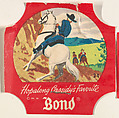 No. 24, from the Hopalong Cassidy bread labels series (D290-8) issued by Bond Bread, Bond Bread, Commercial color lithograph