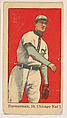 Zimmerman, 3rd Base, Chicago, National League, from the Baseball Players series (D303), issued by the General Baking Company, General Baking Company  American, Commercial color lithograph