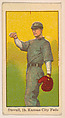 Stovall, 1st Base, Kansas City, Federal League, from the Baseball Players series (D303), issued by the General Baking Company, General Baking Company  American, Commercial color lithograph