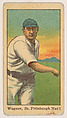 Wagner, 2nd Base, Pittsburgh, National League, from the Baseball Players series (D303), issued by the General Baking Company, General Baking Company  American, Commercial color lithograph