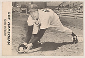 Roy Zimmerman, Oaks Infielder, from the Oakland Baseball Players (Oaks) series (D317), issued by Sunbeam Bread and Remar Bread, Sunbeam Bread, Commercial color lithograph