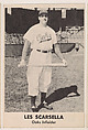 Les Scarsella, Oaks Infielder, from the Oakland Baseball Players (Oaks) series (D317), issued by Sunbeam Bread and Remar Bread, Sunbeam Bread, Commercial color lithograph