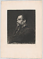 Portrait of Captain Burton, from "The Portfolio", Léopold Flameng French, Etching