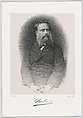 Portrait de Alexandre Cabanel, Jean-Baptiste Adolphe Lafosse French, Lithograph on chine collé