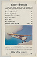 Kelley's Weekly Bulletin including cards from the Airplanes of America series (D2) to be cut out and pasted in album, issued by the Kelley Baking Company to promote Kelley's Bread. Easter edition, April 11-17, includes Aeronca Model LA card, Issued by Kelley Baking Company, Commercial color lithograph