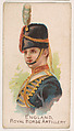 England, Royal Horse Artillery, from the Army Cards series (E1) to promote Army Caramels for The Breisch-Williams Co., Inc., The Breisch-Williams Co., Inc., Oxford, Pennsylvania  American, Commercial color lithograph