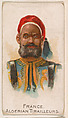 France, Algerian Tirailleurs, from the Army Cards series (E1) to promote Army Caramels for The Breisch-Williams Co., Inc., The Breisch-Williams Co., Inc., Oxford, Pennsylvania  American, Commercial color lithograph