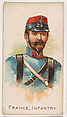 France, Infantry, from the Army Cards series (E1) to promote Army Caramels for The Breisch-Williams Co., Inc., The Breisch-Williams Co., Inc., Oxford, Pennsylvania  American, Commercial color lithograph