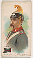 Italy, Cavalry, Fatigue Cap, from the Army Cards series (E1) to promote Army Caramels for The Breisch-Williams Co., Inc., The Breisch-Williams Co., Inc., Oxford, Pennsylvania  American, Commercial color lithograph