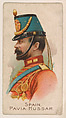 Spain, Pavia Hussar, from the Army Cards series (E1) to promote Army Caramels for The Breisch-Williams Co., Inc., The Breisch-Williams Co., Inc., Oxford, Pennsylvania  American, Commercial color lithograph