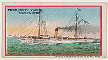 President's Yacht, Mayflower, from the Navy Caramels series (E3) for the American Caramel Company, W. H. Rau American, Commercial color lithograph