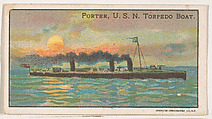 Porter, U. S. N. Torpedo Boat, from the Nation's Pride series (E4), Anonymous, American, 20th century  American, Commercial color lithograph