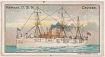 Newark, U. S. N. Cruiser, from the Nation's Pride series (E4), Anonymous, American, 20th century  American, Commercial color lithograph