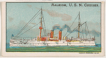 Raleigh, U.S.N. Cruiser, from the Nation's Pride series (E4), Anonymous, American, 20th century  American, Commercial color lithograph
