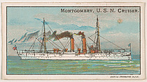 Montgomery, U.S.N. Cruiser, from the Nation's Pride series (E4), Anonymous, American, 20th century  American, Commercial color lithograph