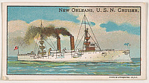 New Orleans, U.S.N. Cruiser, from the Nation's Pride series (E4), Anonymous, American, 20th century  American, Commercial color lithograph