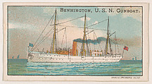 Bennington, U.S.N. Gunboat, from the Nation's Pride series (E4), Anonymous, American, 20th century  American, Commercial color lithograph