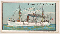 Petrel, U.S.N. Gunboat, from the Nation's Pride series (E4), Anonymous, American, 20th century  American, Commercial color lithograph