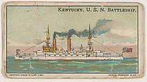 Kentucky, U.S.N. Battleship, from the Nation's Pride series (E4), Anonymous, American, 20th century  American, Commercial color lithograph