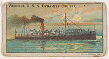 Vesuvius, U.S.N. Dynamite Cruiser, from the Nation's Pride series (E4), Anonymous, American, 20th century  American, Commercial color lithograph