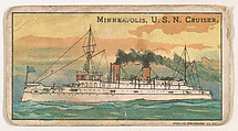 Minneapolis, U.S.N. Cruiser, from the Nation's Pride series (E4), Anonymous, American, 20th century  American, Commercial color lithograph