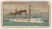 Castine, U.S.N. Gunboat, from the Nation's Pride series (E4), Anonymous, American, 20th century  American, Commercial color lithograph