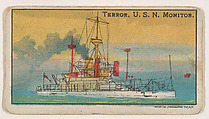 Terror, U.S.N. Monitor, from the Nation's Pride series (E4), Anonymous, American, 20th century  American, Commercial color lithograph