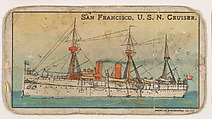 San Francisco, U.S.N. Cruiser, from the Nation's Pride series (E4), Anonymous, American, 20th century  American, Commercial color lithograph