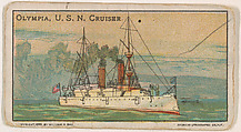 Olympia, U.S.N. Cruiser, from the Nation's Pride series (E4), Anonymous, American, 20th century  American, Commercial color lithograph