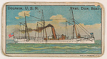 Dolphin, U.S.N. Presidential Dispatch Boat, from the Nation's Pride series (E4), Anonymous, American, 20th century  American, Commercial color lithograph
